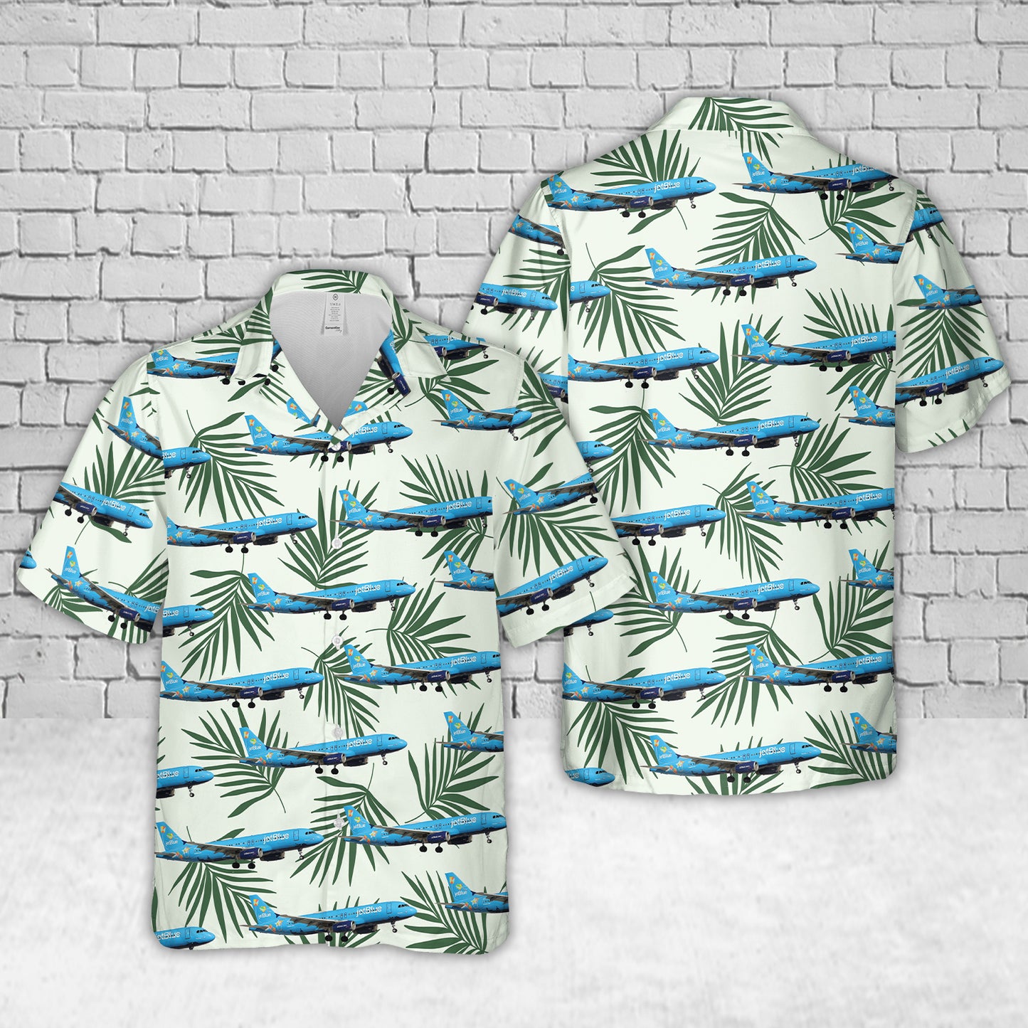 N779JB JetBlue Airways Airbus A320-232 "Puerto Rico - Bluericua" Hawaiian Shirt