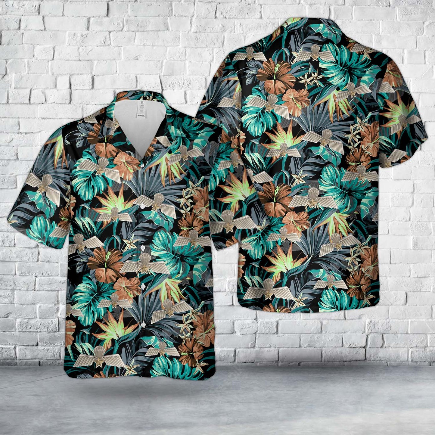 Netherlands Armed Forces Jump Wings Hawaiian Shirt