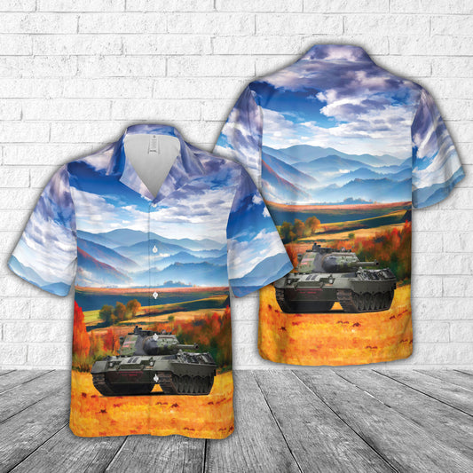 Norwegian Army Leopard 1A1 Hawaiian Shirt