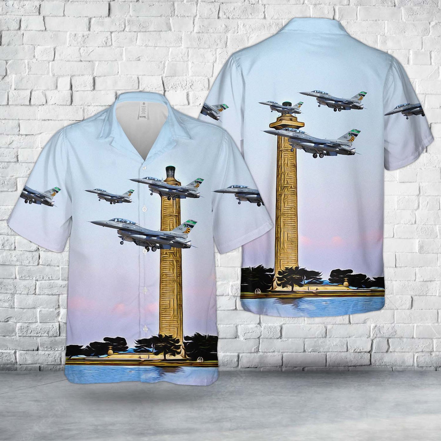 Ohio Air National Guard 112th Fighter Squadron General Dynamics F-16D Block 42F Fighting Falcon 89-2165 Hawaiian Shirt