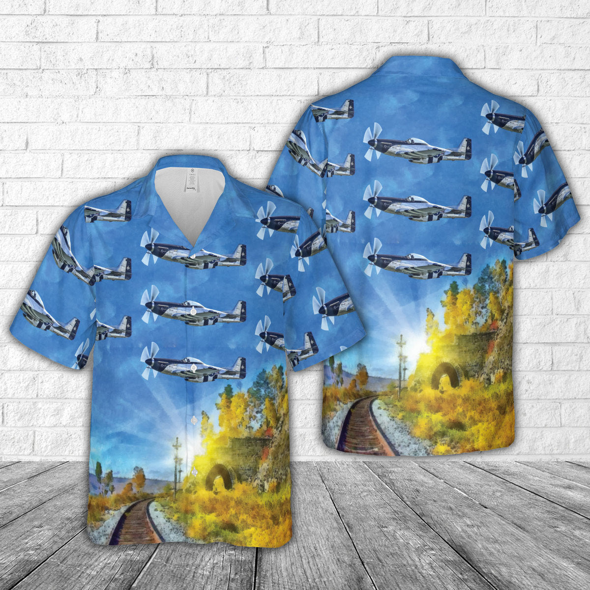 P-51 Mustangs Quick Silver Hawaiian Shirt