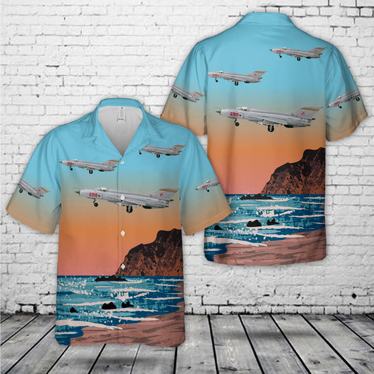Polish Air Force MIG-21PFM No 6910 Hawaiian Shirt