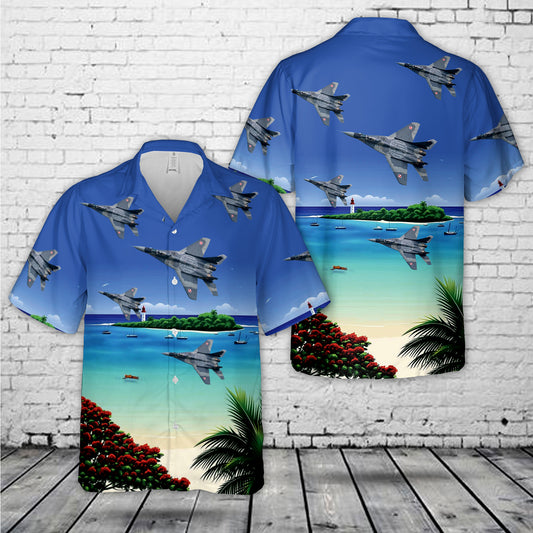 Polish Air Force Mikoyan MiG-29 Hawaiian Shirt