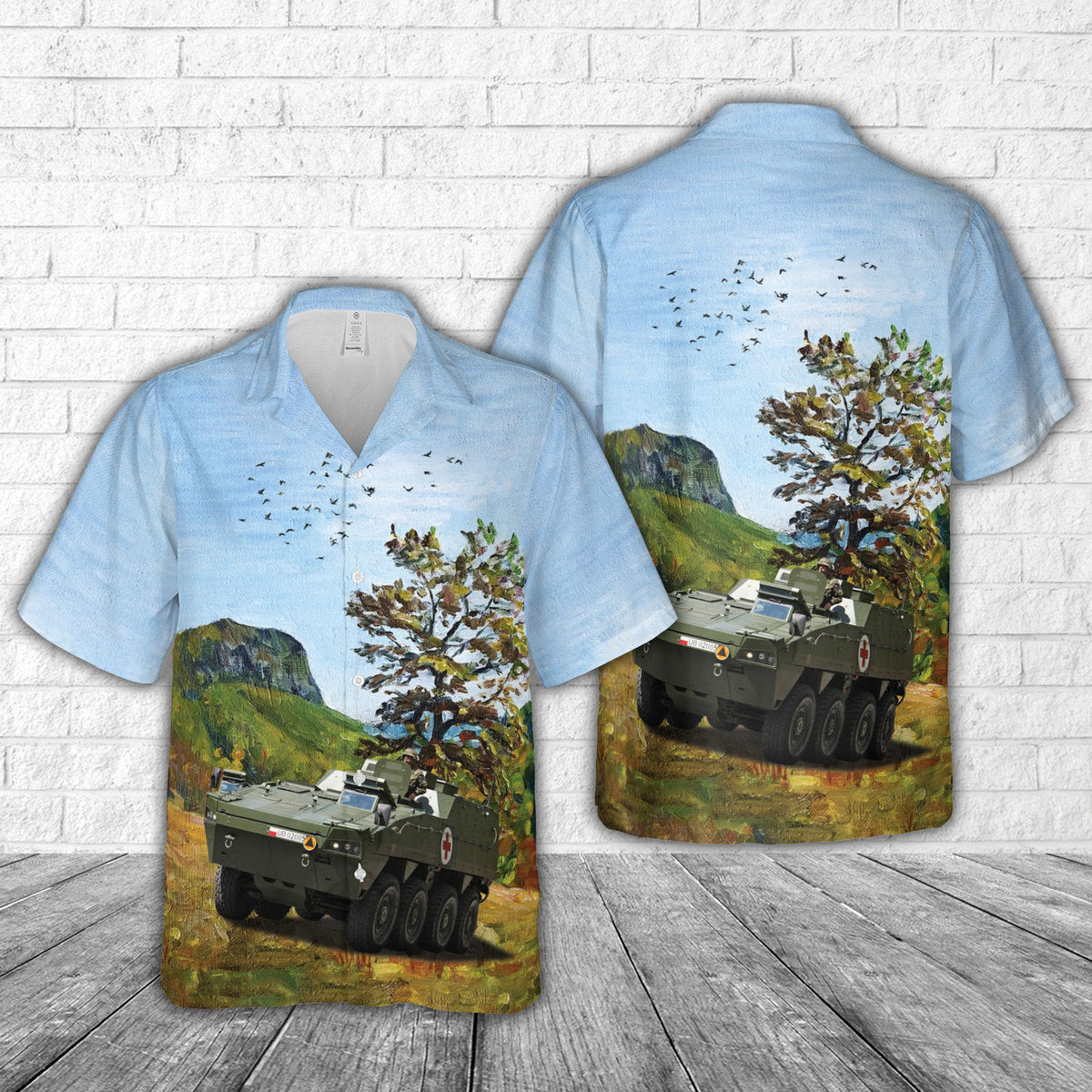 Polish Army KTO Rosomak medevac carrier Hawaiian Shirt