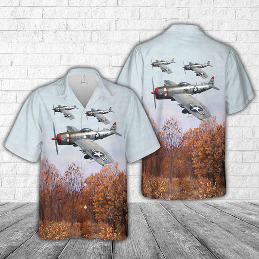 Puerto Rico Air National Guard P-47D Hawaiian Shirt