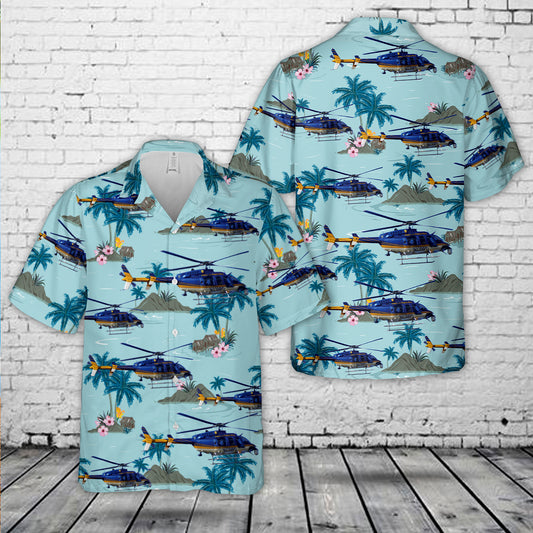 Puerto Rico Police Bell 407 Hawaiian Shirt