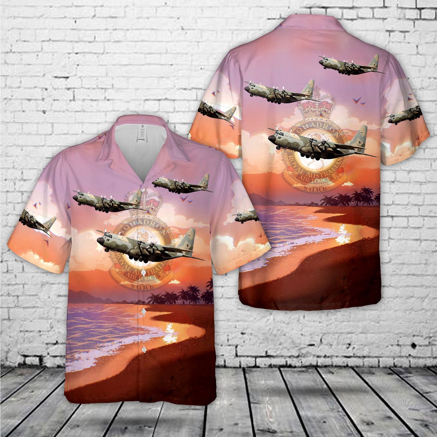 RAAF No. 36 Squadron C-130H Hercules Hawaiian Shirt