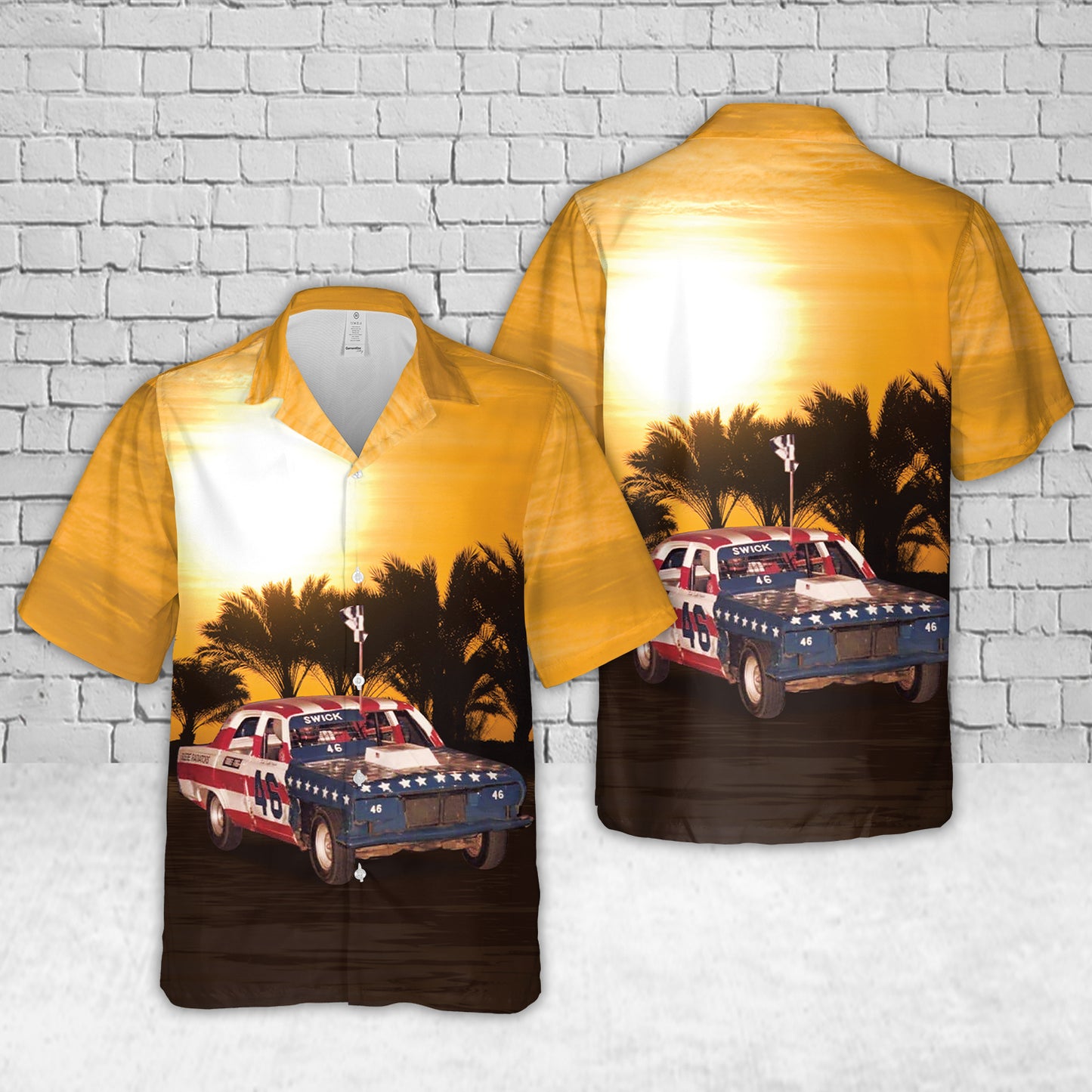 Racing Car Hawaiian Shirt