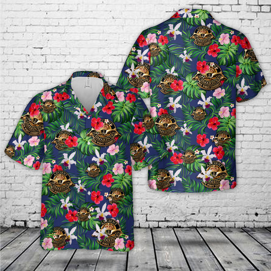 Remembrance Day Royal Navy Ancient Submarines Veteran Badge Hawaiian Shirt