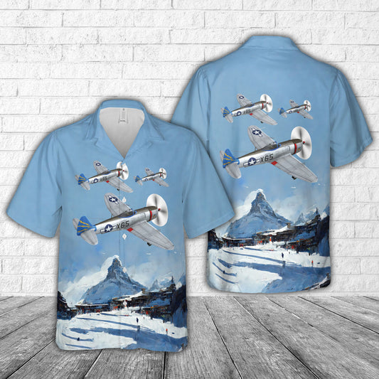 Republic P-47M Thunderbolt - The Trojan Warhorse Hawaiian Shirt