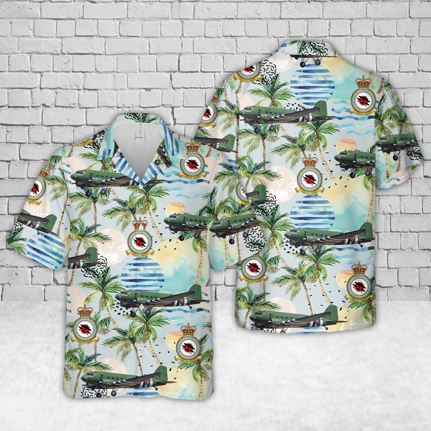 Royal Air Force "Battle of Britain Memorial Flight" Douglas C-47A Dakota III ZA947 Hawaiian Shirt
