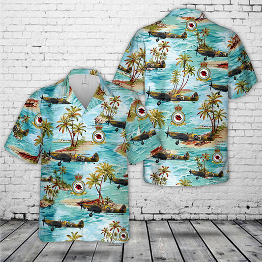 Royal Air Force "Battle of Britain Memorial Flight" Supermarine Spitfire LF.9E MK356 Hawaiian Shirt