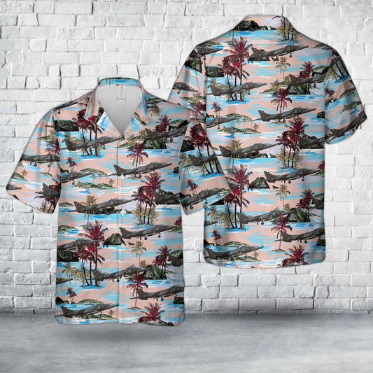 Royal Air Force Hawker Siddeley Harrier T4 Hawaiian Shirt