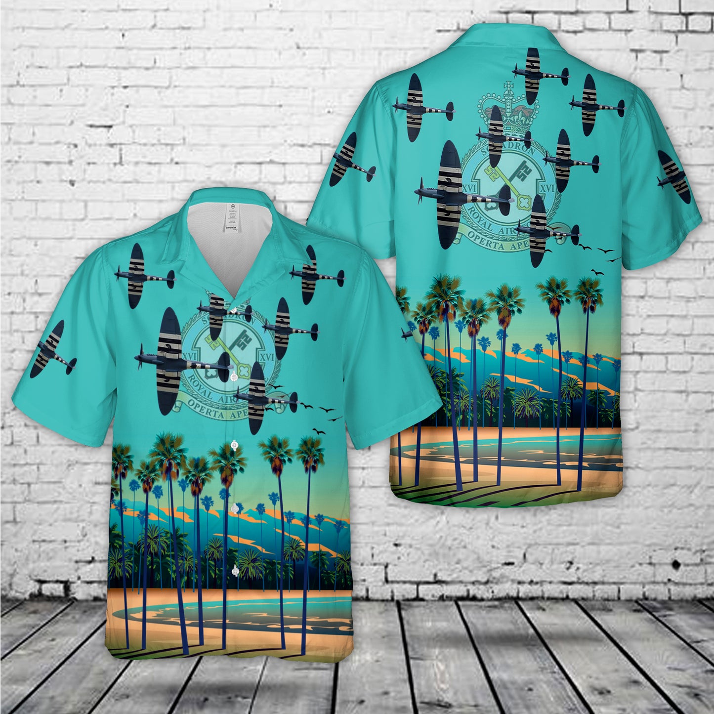 Royal Air Force Supermarine Spitfire PR.XIX No. 16 Squadron Hawaiian Shirt