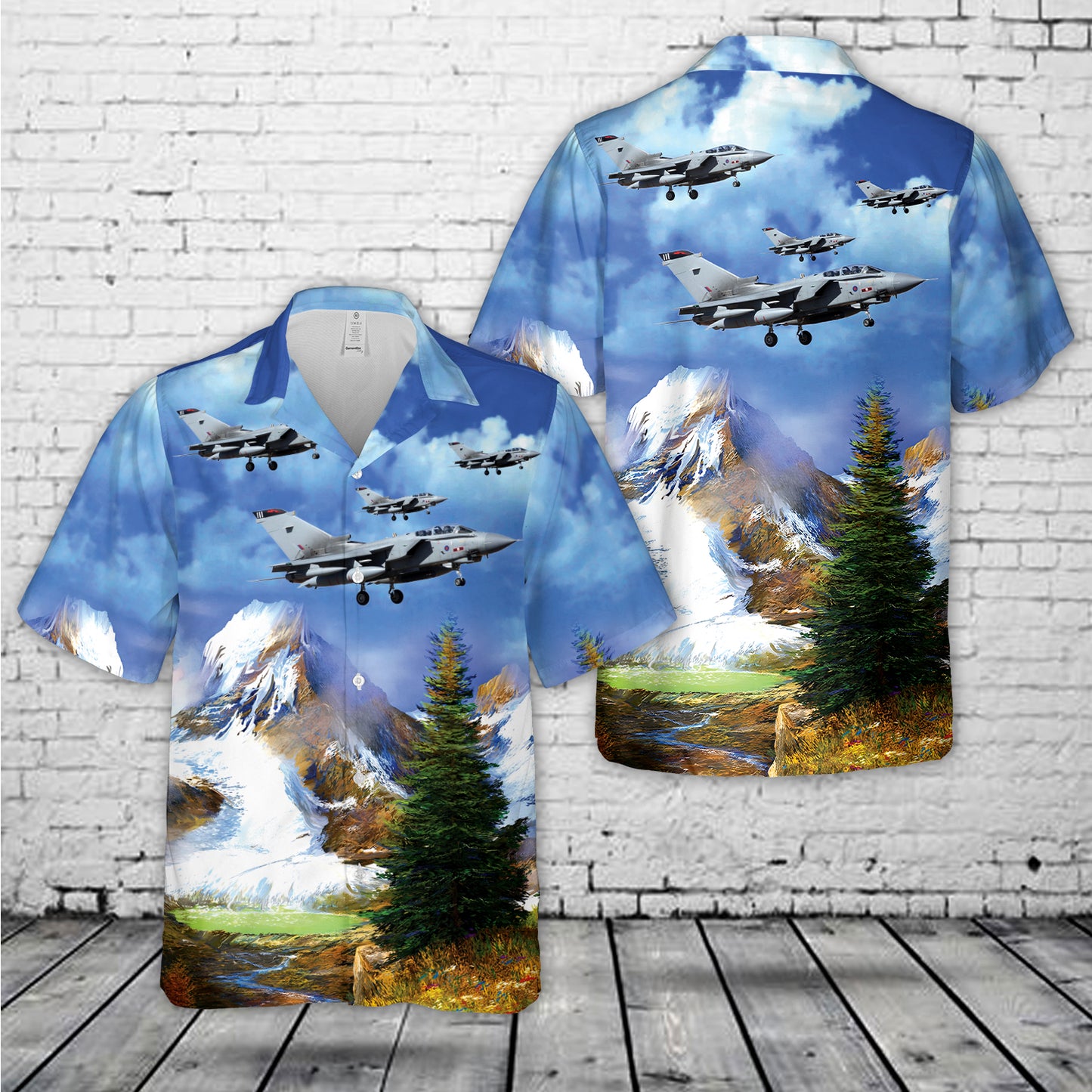 Royal Air Force (RAF) Panavia GR4 Tornado 111 ZD850 (Tail fin flash 617 Squadron "Dambusters" Hawaiian Shirt