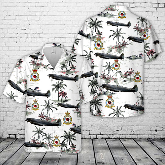 Royal Air Force "Battle of Britain Memorial Flight" Supermarine Spitfire Mk.XVI TE311 Hawaiian Shirt