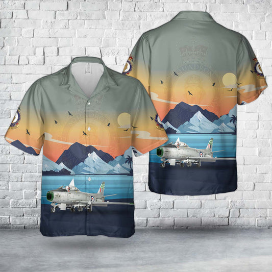 Royal Australian Air Force CAC Sabre No. 77 Squadron RAAF Hawaiian Shirt