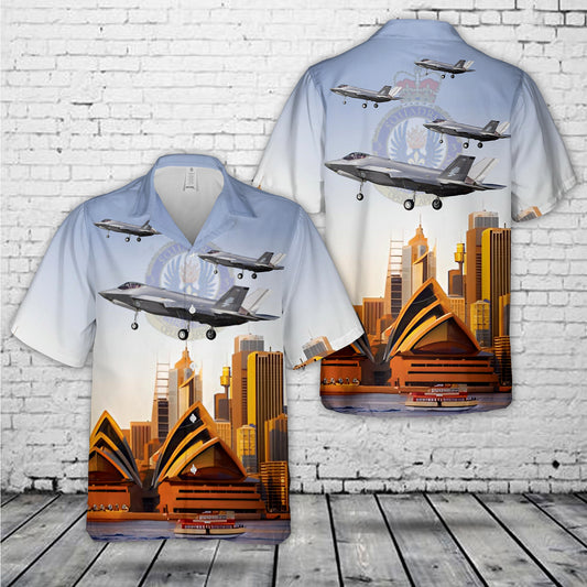 Royal Australian Air Force F-35A Joint Strike Fighter, A35-009, No. 3 Squadron RAAF Hawaiian Shirt