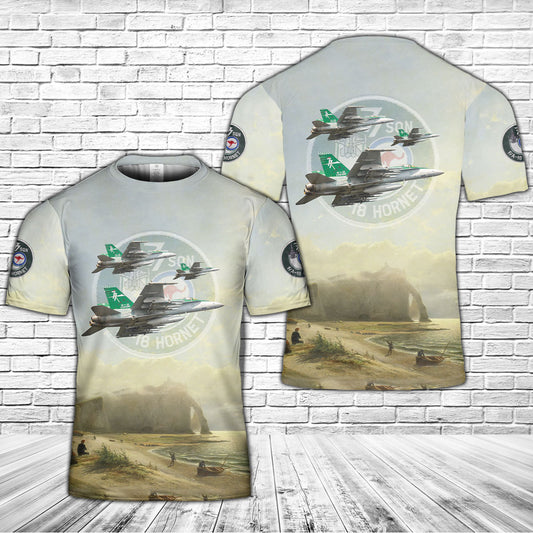 Royal Australian Air Force FA-18A Hornet A21-39 No. 77 Squadron 3D T-shirt