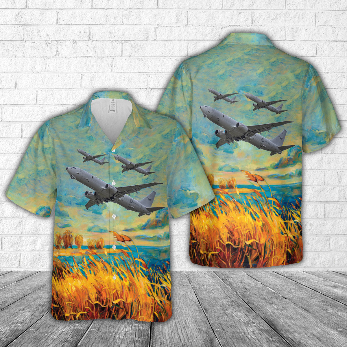 Royal Australian Air Force No. 11 Squadron RAAF Boeing P-8A Poseidon Hawaiian Shirt
