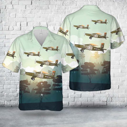 Royal Australian Army Aviation Corps Pilatus PC-6 Turbo Porter A14-690 “Nui Dat” Hawaiian Shirt