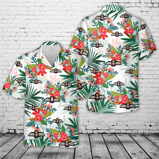 Royal Canadian Air Force Pilot Flying Badge Hawaiian Shirt