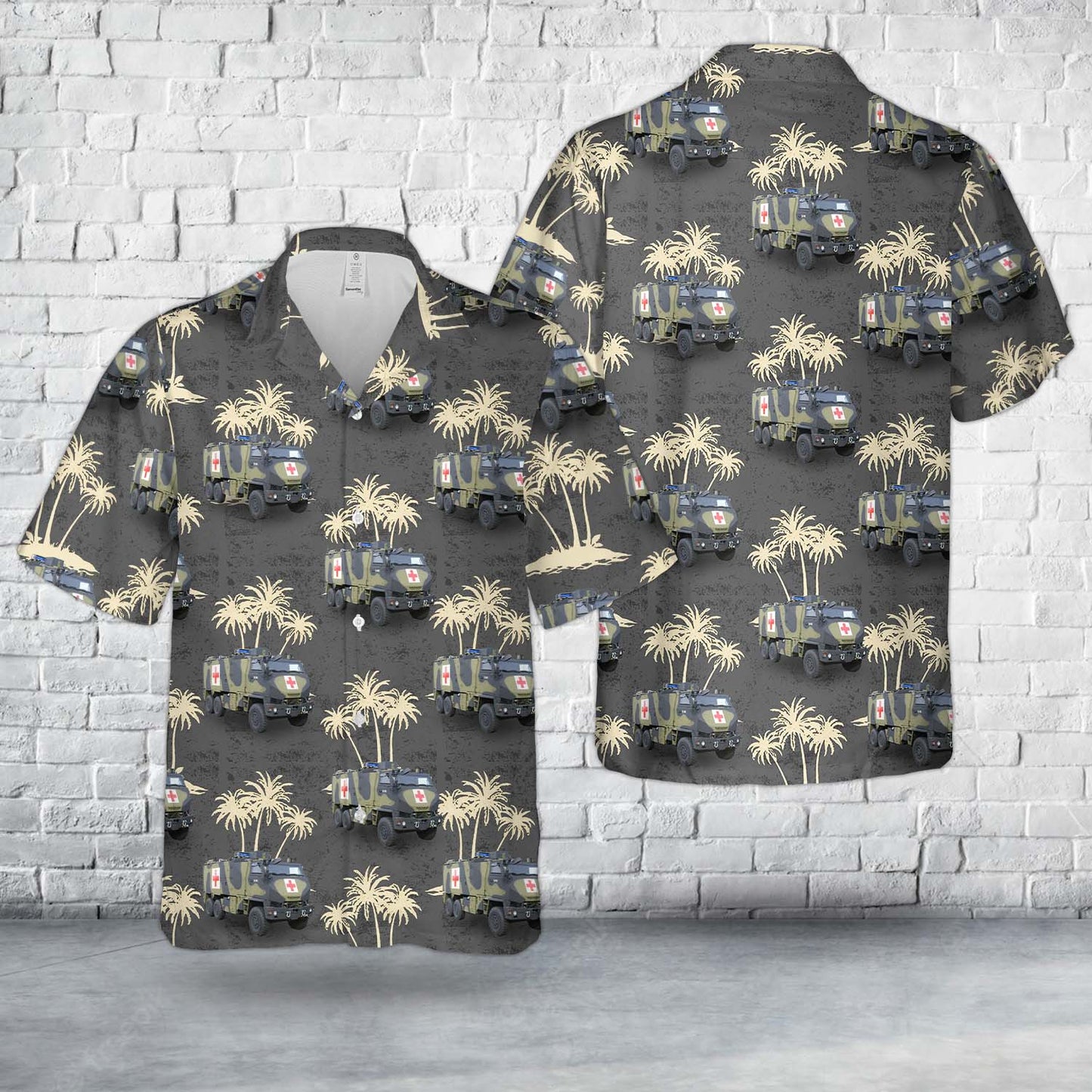 Royal Danish Army MOWAG DURO IIIP 6x6 Hawaiian Shirt