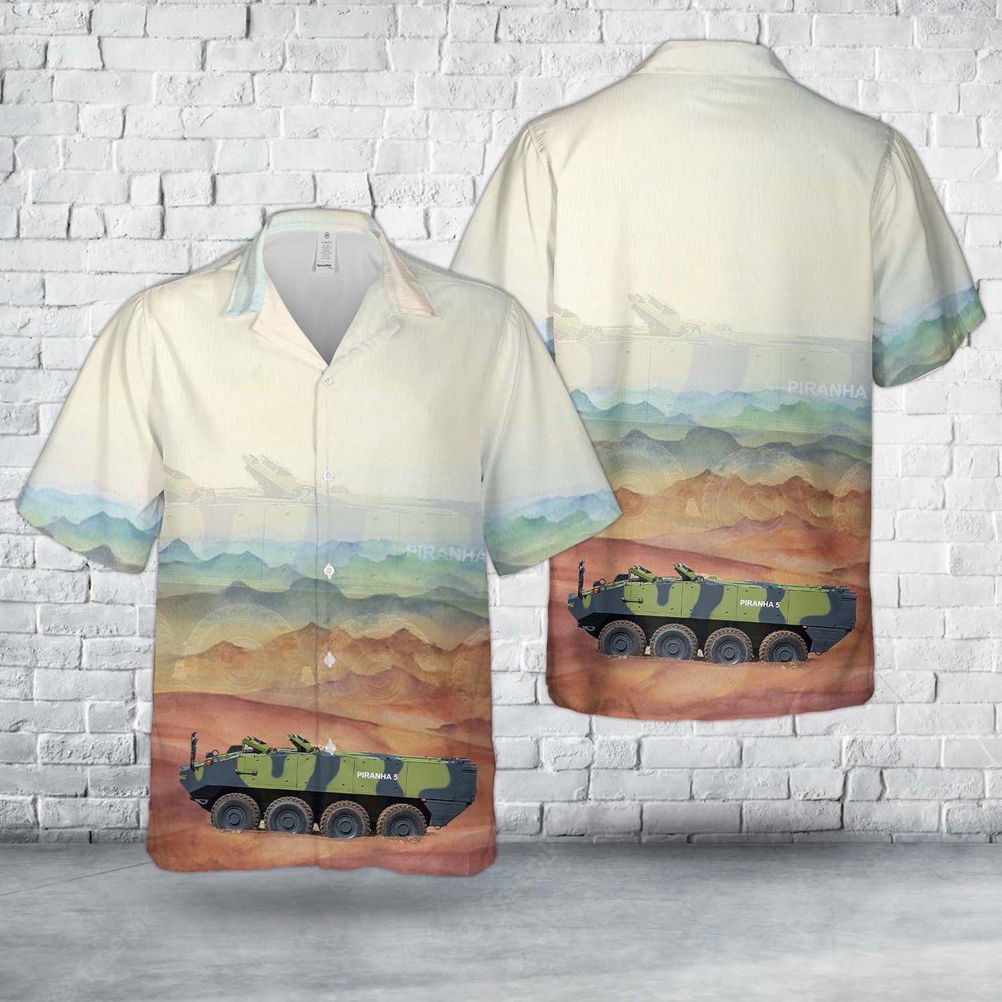 Royal Danish Army Piranha V Hawaiian Shirt