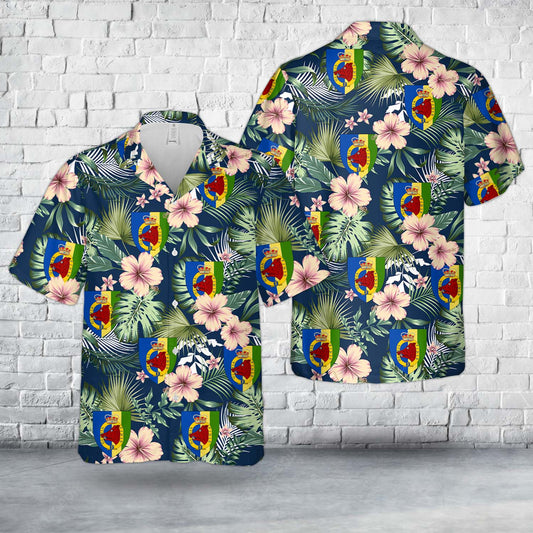Royal Danish Army Prince's Life Regiment (Prinsens Livregiment) Hawaiian Shirt