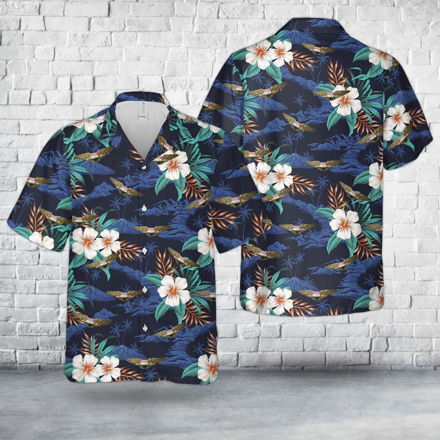 Royal Hungarian Air Force 2nd class aviator badge Hawaiian Shirt