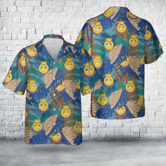 Royal Navy Gunnery Branch Hawaiian Shirt