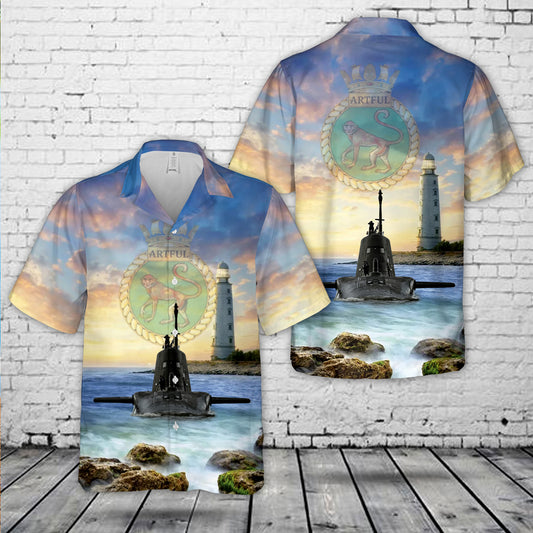 Royal Navy HMS Artful (S121) Hawaiian Shirt