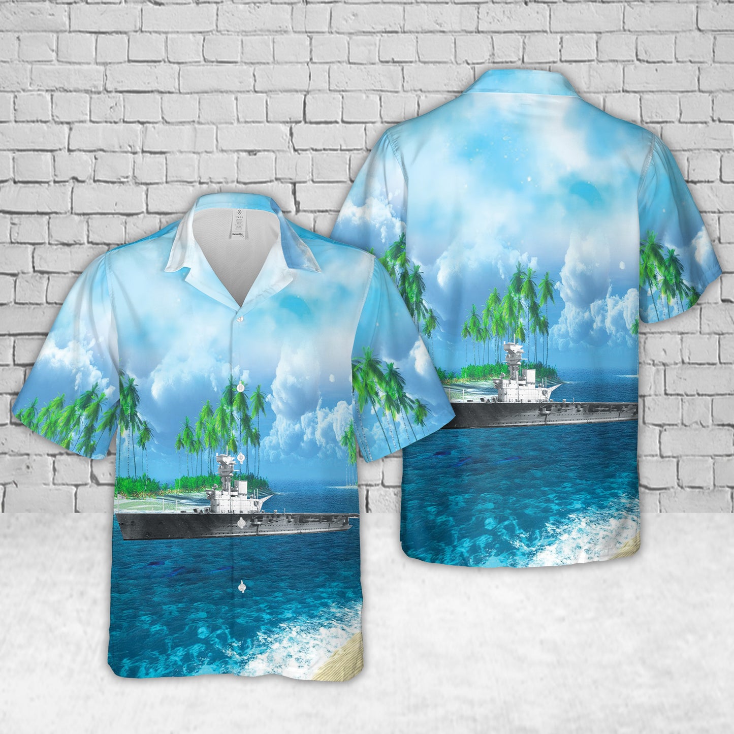 Royal Navy HMS Hermes (95) Hawaiian Shirt