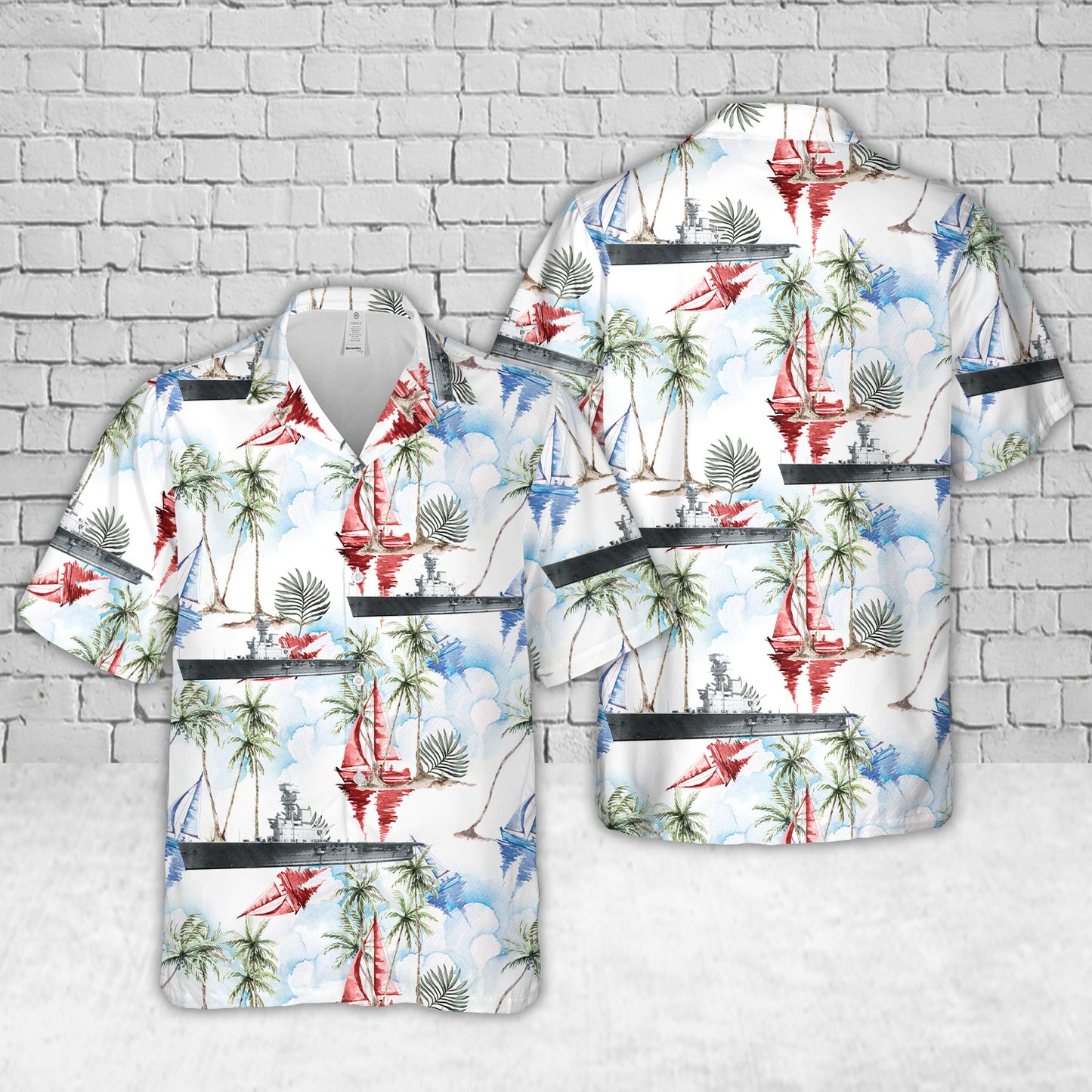 Royal Navy HMS Hermes (95) Hawaiian Shirt
