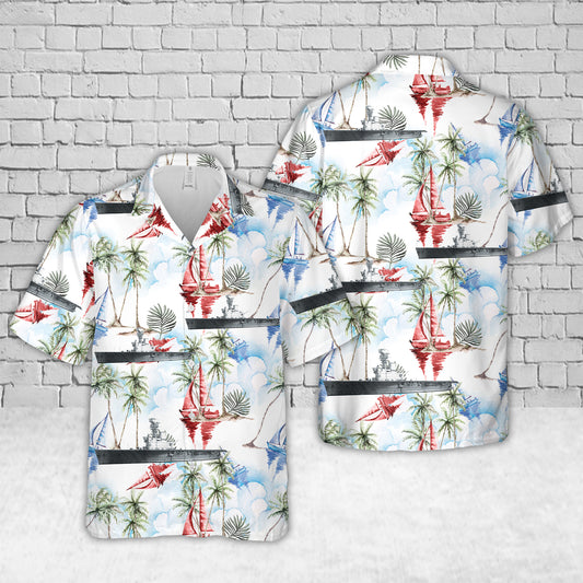 Royal Navy HMS Hermes (95) Hawaiian Shirt