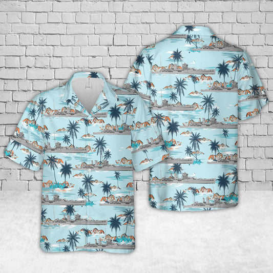 Royal Navy HMS York (90) York-class heavy cruiser Hawaiian Shirt
