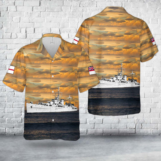 Royal Navy INS Delhi (C74) Leander-class light cruiser Hawaiian Shirt