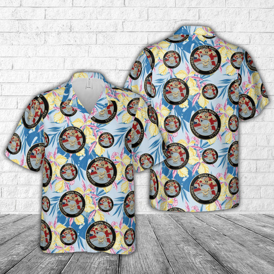 Royal Navy Submarine Veteran Badge Hawaiian Shirt