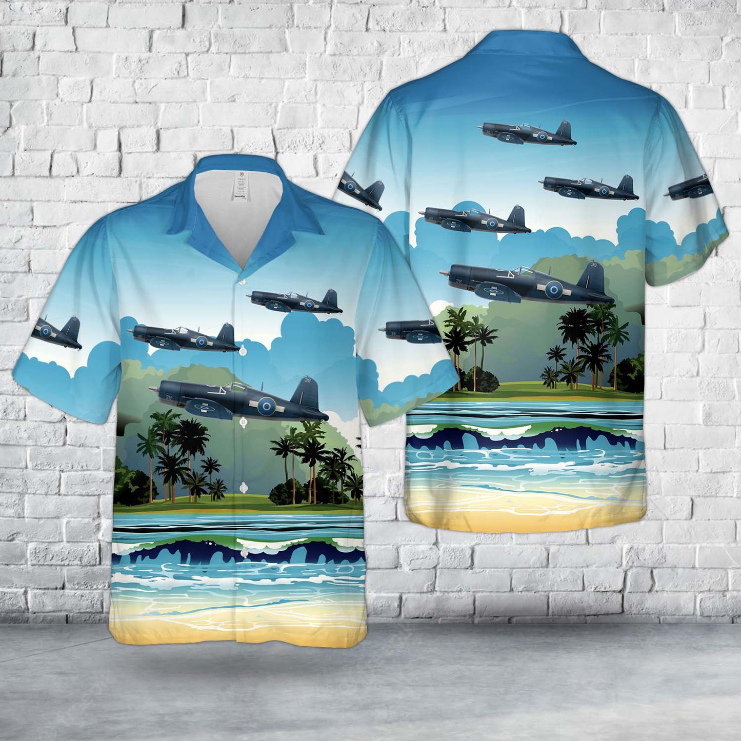 Royal New Zealand AF F4U-1A - 22 Sqn 49944 Hawaiian Shirt