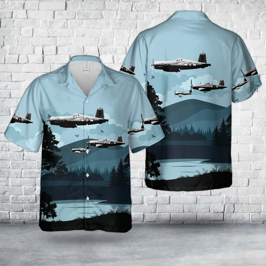 Royal New Zealand Air Force Vought F4U-1 Corsair In WWII Hawaiian Shirt
