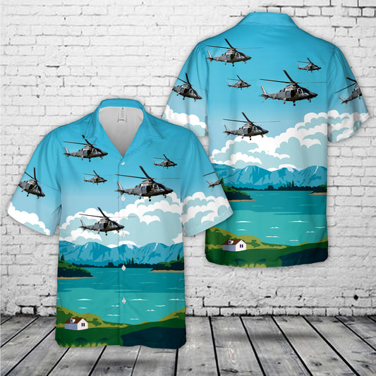 Royal New Zealand Air Force (RNZAF) AgustaWestland AW-109E LUH Hawaiian Shirt