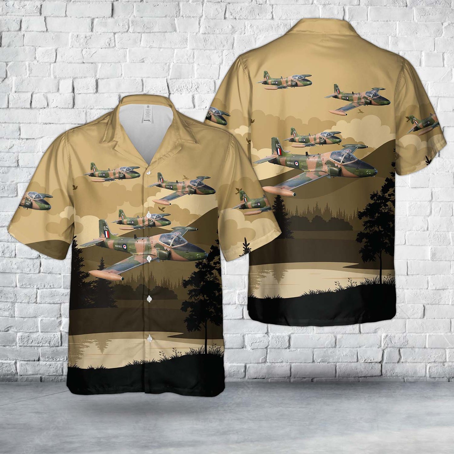 Royal New Zealand Air Force (RNZAF) BAC 167 Strikemaster Mk88 Hawaiian Shirt