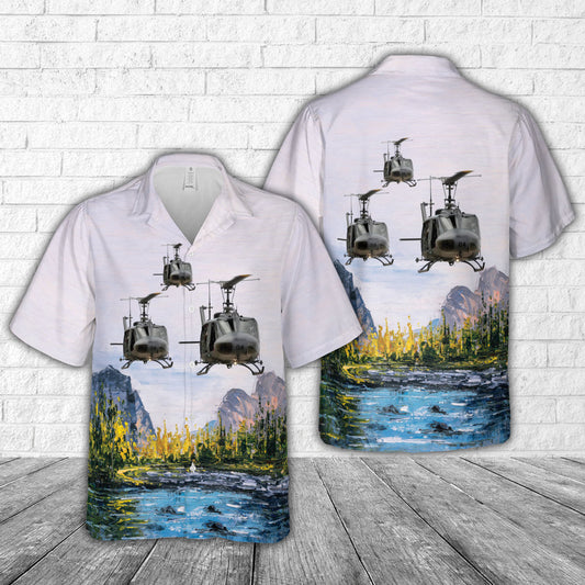 Royal New Zealand Air Force (RNZAF) Bell UH-1H Iroquois Hawaiian Shirt