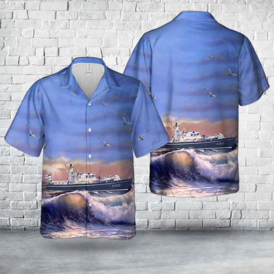 Royal New Zealand Navy HMNZS Kahawai (P3553) Hawaiian Shirt