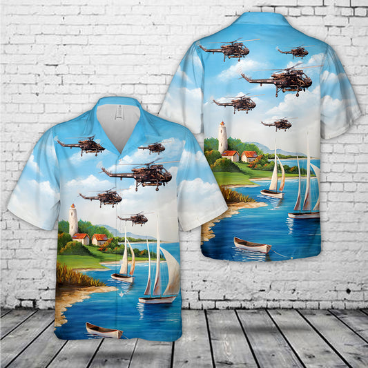 Royal New Zealand Navy Westland Wasp HAS1 (P-531-2) Hawaiian Shirt