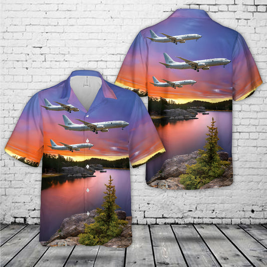 Royal Norwegian Air Force Boeing P-8A Poseidon (737-8FV) Hawaiian Shirt