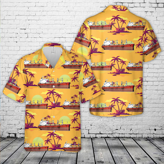 Sailing Sky Bulk Carrier Ship Hawaiian Shirt
