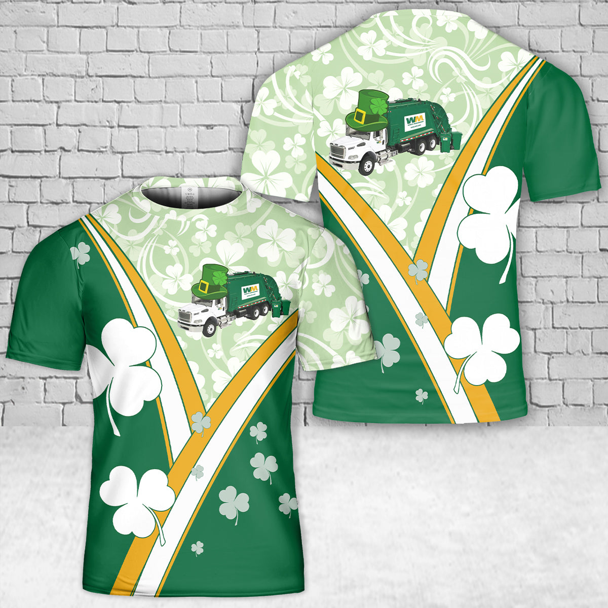 Saint Patrick's Day Waste Management T-Shirt 3D