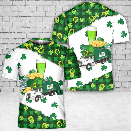 Saint Patrick's Day Waste Management T-Shirt 3D