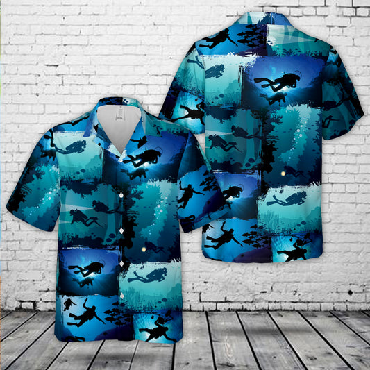 Scuba Diving Hawaiian Shirt